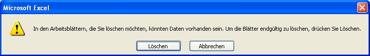 Tabellenblätter ohne Rückfrage per VBA löschen Tabellenblätter ohne Rückfrage per VBA löschen