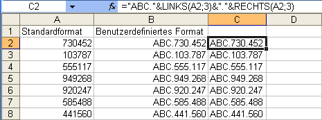 Artikelnummern aus einer Formel Artikelnummern aus einer Formel