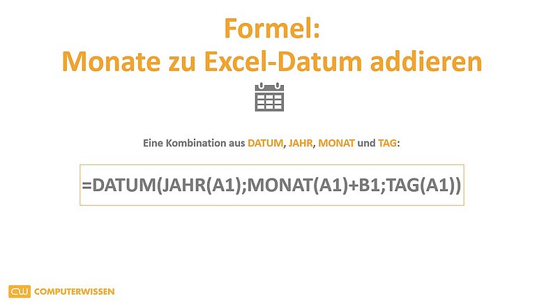 Monate zu Excel-Datum addieren