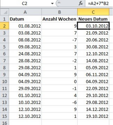 Excel: Wochen berechnen - so gehts mit einer Formel