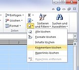 So löschen Sie Kommentare und Hinweise aus einem Excel-Tabellenblatt