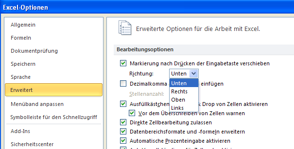 So steuern Sie die Richtung der Eingabemarkierung So steuern Sie die Richtung der Eingabemarkierung