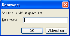 Arbeitsmappe mit einen Kennwort schützen Arbeitsmappe mit einen Kennwort schützen