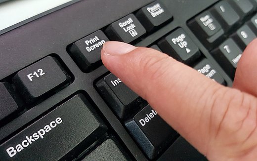 Tastenkombination, Snipping, Zwischenablage, Bildschirm