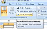 Vollbildmodus einschalten ab Version 2007