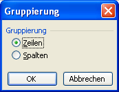Zeit sparen mit gruppierten Zellen Zeit sparen mit gruppierten Zellen