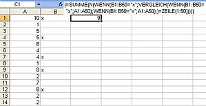 Zählen Sie unterschiedliche Zellinhalte per Excel-Formel