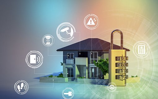 Smart Home Sicherheitssysteme Haus, Sicherheit, Internet, Steuerung