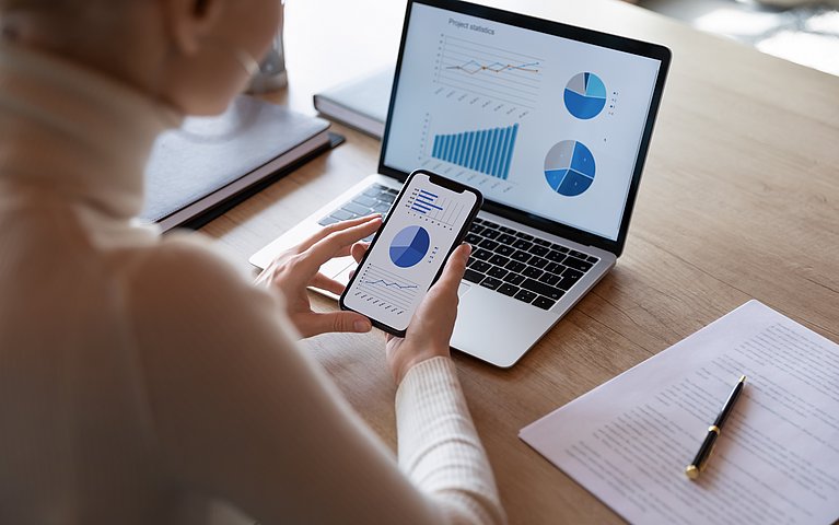 Excel-Diagramm gestrichelte Linien Diagrammlinie, Datenreihe, Darstellung, Hervorhebung