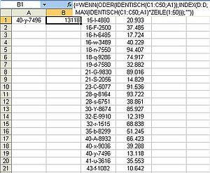 Eine Abfrage mit Groß- und Kleinschreibung per Excel-Formel