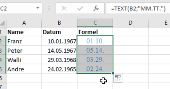 Excel Daten Nach Monaten Tagen Sortieren Filtern Computerwissen De