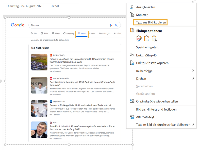 Bilder in Text umwandeln – So geht’s in Word