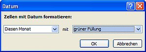 Vorbereitung zum Hervorheben der aktuellen Einträge