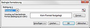 So bereiten Sie ein bedingtes Format in Excel 2003 vor