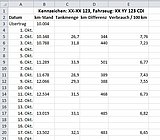 So berechnet die Tanktabelle den Benzinverbrauch von Fahrzeugen in der Praxis