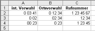 Excel-Listen mit Telefonnummern formatieren Excel-Listen mit Telefonnummern formatieren