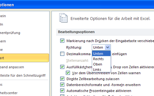 Excel Eingabemarkierung einstellen VBA, Makro, Eingabe, Zelle