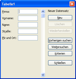 Excel-Listen komfortabel per Datenmaske füllen Excel-Listen komfortabel per Datenmaske füllen