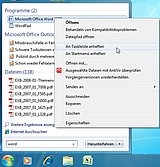 Im Eigenschaftendialog werden alle Optionen zum Konfigurieren der Windows7 Taskleiste angezeigt. 
