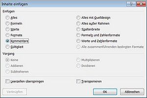So kopieren Sie einen Kommentar in andere Excel-Zellen