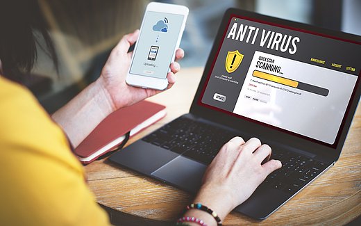 Antivirus Schutz, Virenschutz, Virenscanner, Malware