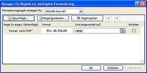 Verwaltung der Regeln
