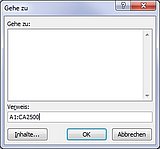 So markieren Sie einen Zellbereich ohne lästiges Rollen