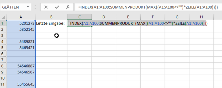 Excel Letzten Wert Einer Spalte Ausgeben Excel: In 3 Schritten den letzten Wert einer Spalte erkennen & übertragen