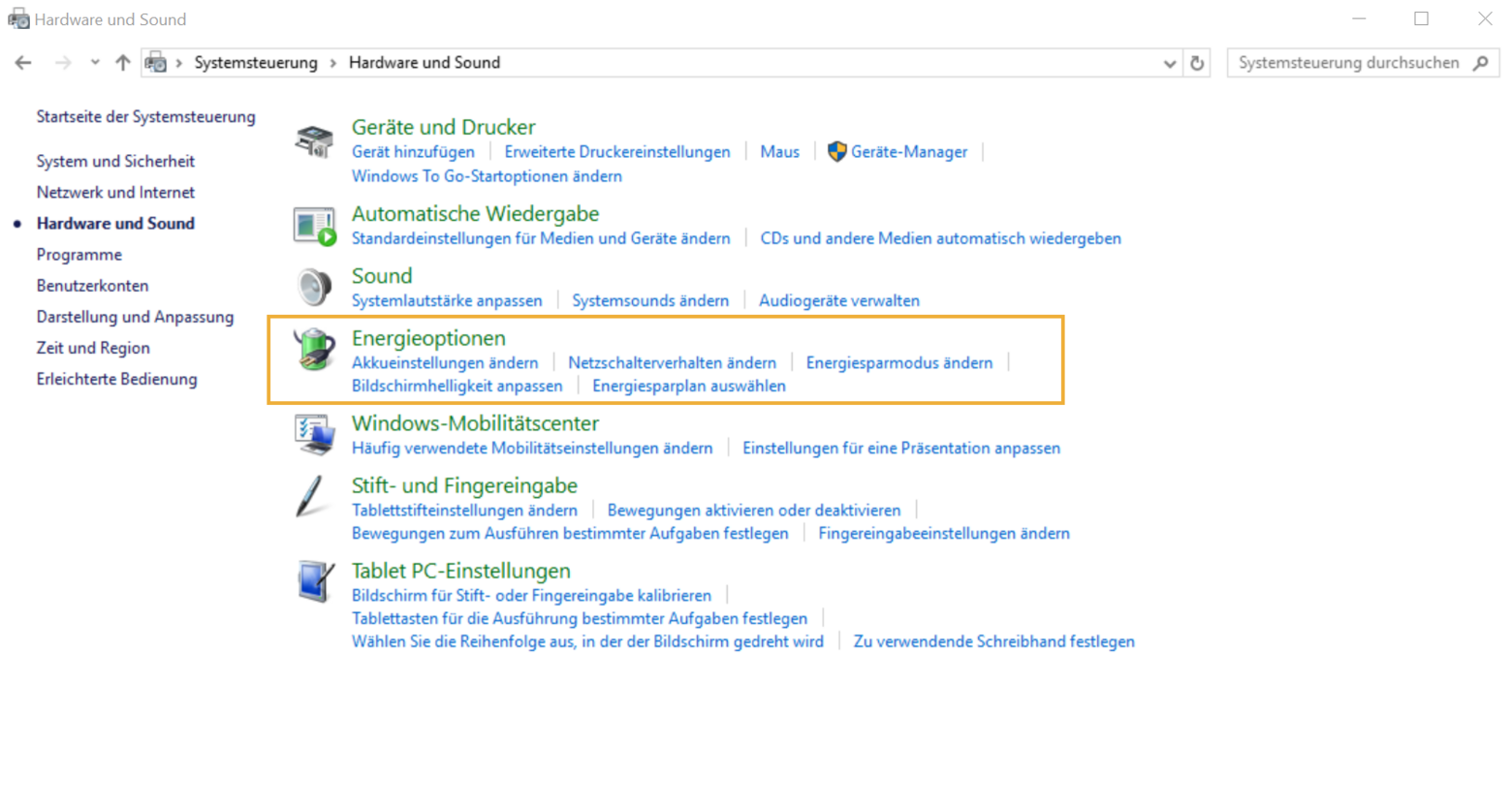 Systemeinstellungen in Windows 10 nutzen
