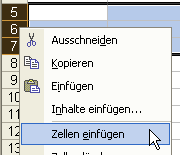 Mehrere Zeilen gleichzeitig einfügen Mehrere Zeilen gleichzeitig einfügen