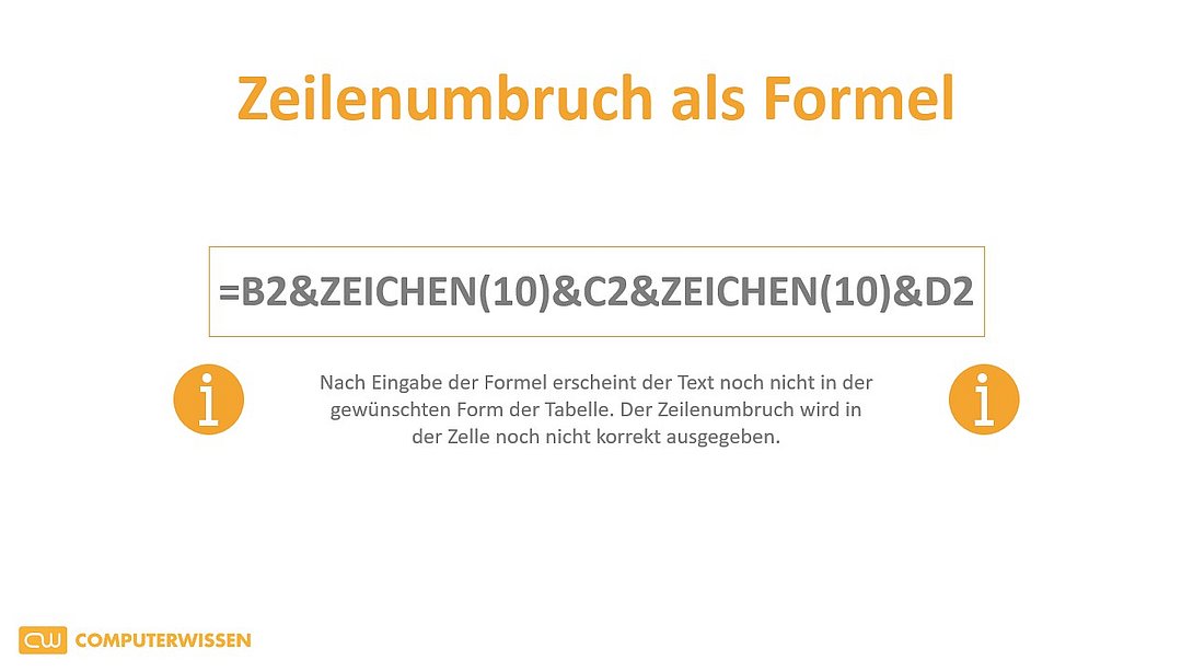 Zeilenumbruch in Excel erzeugen SchrittfürSchrittAnleitungen
