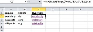So setzen Sie einen Hyperlink auf eine Webseite in Excel ein