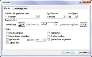 So verändern Sie die Schriftgröße und Schriftart in einem Excel-Diagramm