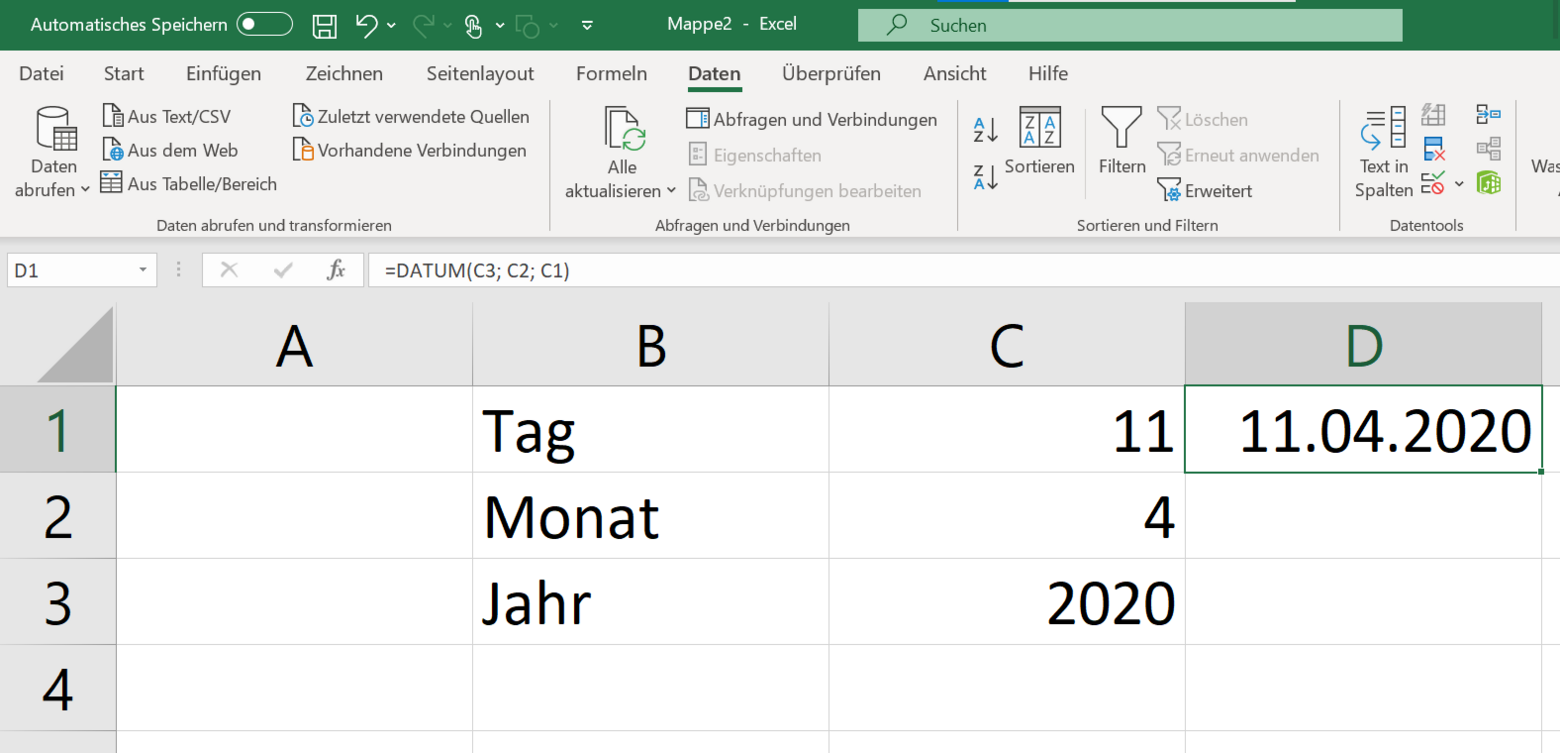 So geben Sie das Datum in Excel an SchrittfürSchrittAnleitung