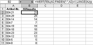 Text-Zahlen-Kombinationen richtig sortieren