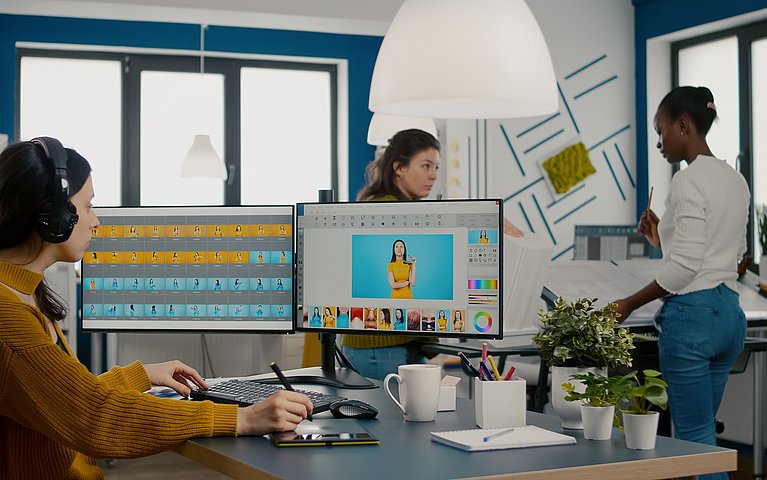 Photoshop mehrere Auswahlen Maske, Bildbearbeitung, Bildbereiche, Kombination