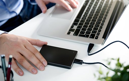 Externe Festplatte USB, Zoll, Anschluss, Speicherkapazität