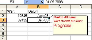 Die Schriftgröße und Farbe von Kommentaren können Sie ändern