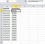 So sehen die Zahlen ohne störende Zeichen aus