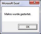 Ein Hinweisfenster reagiert auf einen WENN-Funktion