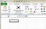 Eine Excel-Tabelle ohne Spaltenbuchstaben und Zeilennummern, die Zelladresse können Sie immer noch erkennen