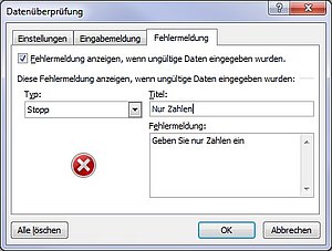 Wie Sie Zahlen in einem Zellbereich erzwingen