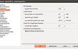 Im Bild sehen Sie die Optionen für die Verwendung des Arbeitsspeichers beim Einsatz von LibreOffice. 