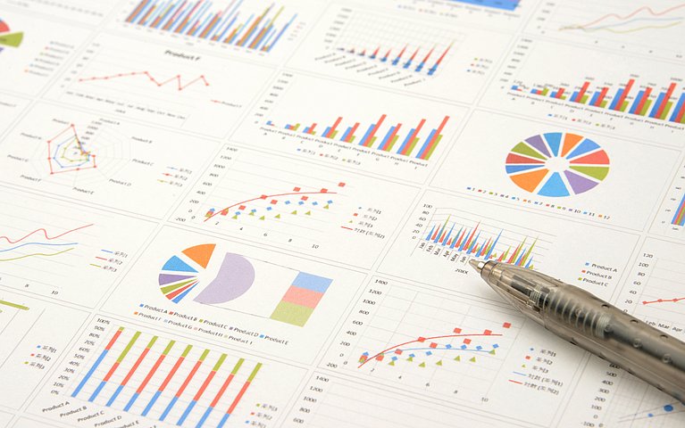 Zwei Diagrammtypen Excel, Diagramme, Arten von Diagrammen, Daten, Verbindung, Tabelle