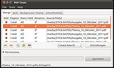 Im Bild sehen Sie das Programm PDF Chain, mit dem Sie PDF-Dateien bearbeiten, zusammenführen, splitten und mit einem Passwort schützen können. 