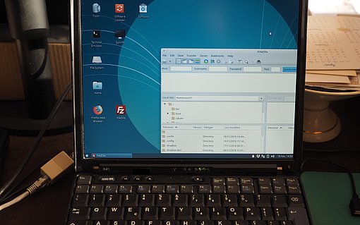 Bedienung Bildschirmleser, Aptik, Umschalttaste, Ubuntu