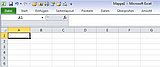 Excel 2010 mit einem verkleinerten Menüband