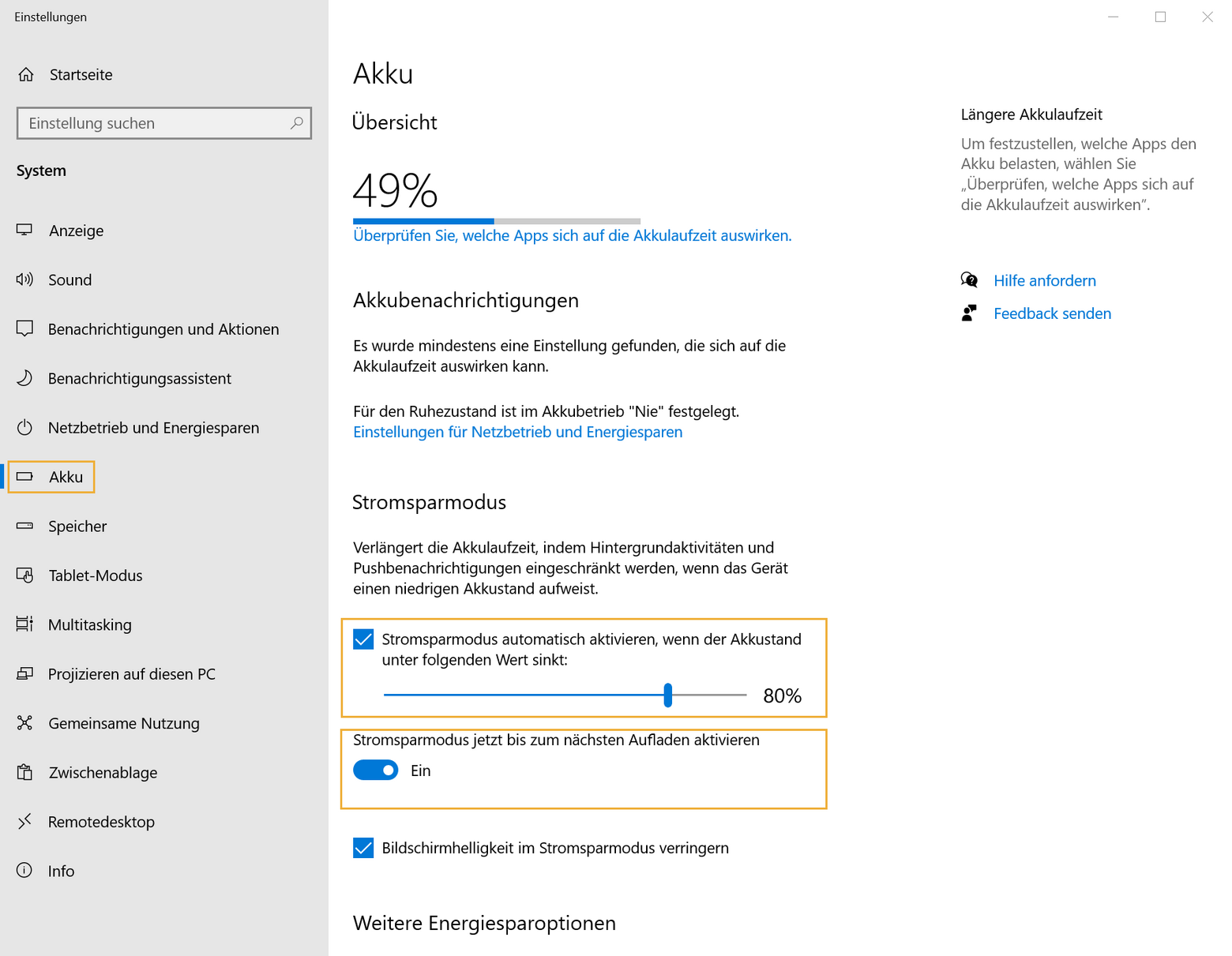 Akku Nur Bis 80 Laden Einstellen Windows 10 www.computerwissen.de