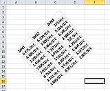 Ein Zellbereich ist als Grafik eingebunden