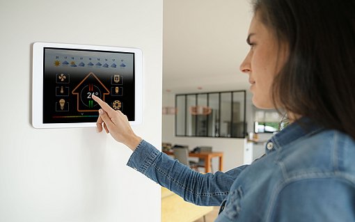 Smart Home Klimaanlage Haus, Heizung, Temperatur, Sommer
